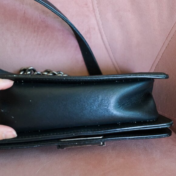 Authentic Chanel Small Boy Leather Bag - Picture 4 of 8